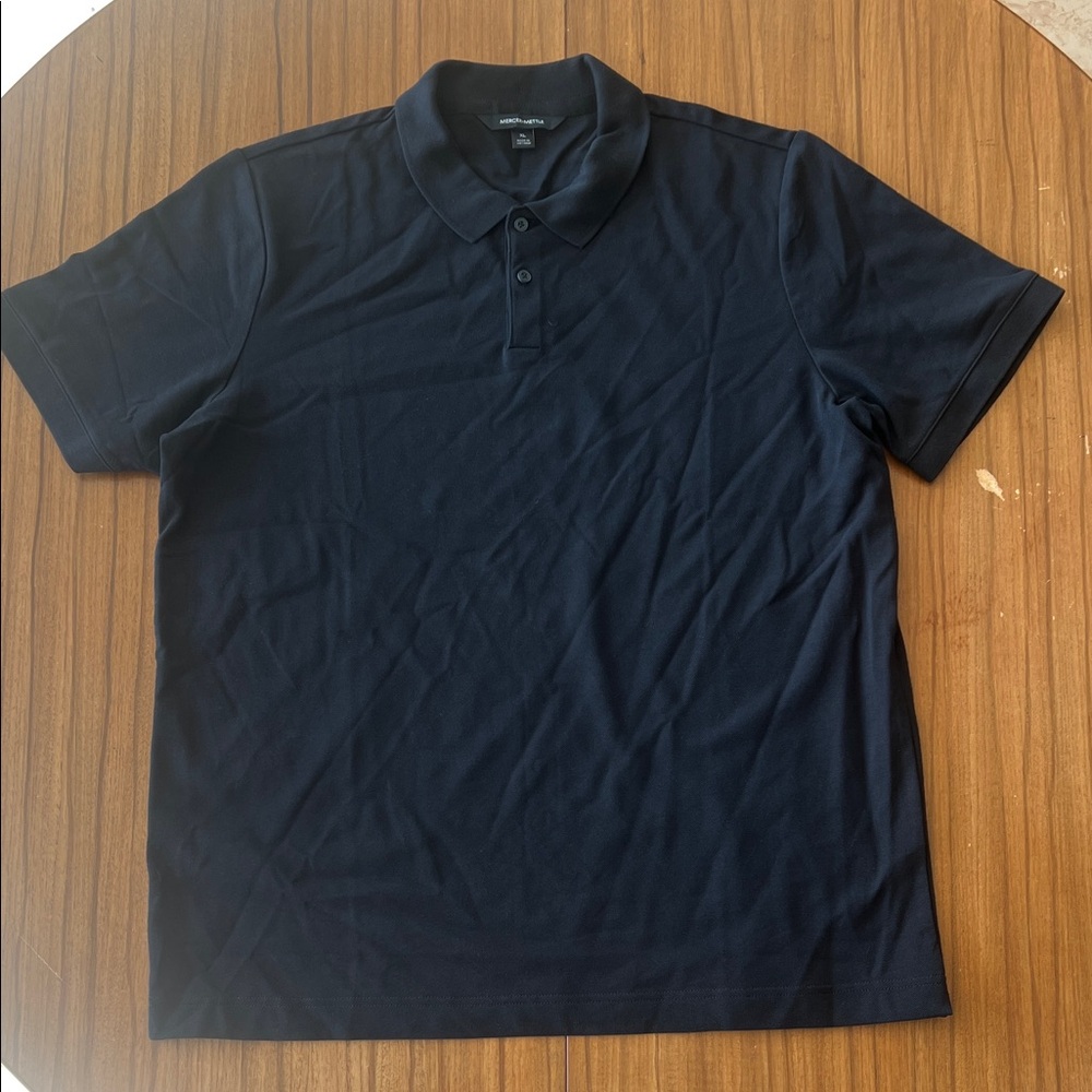 Men’s Classic Black Polo Shirt Mercer + Mettle